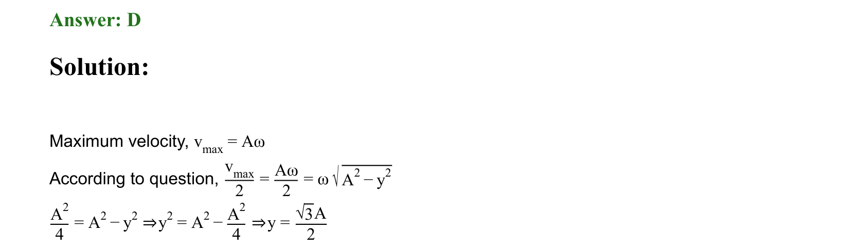 Oscillations solution 63