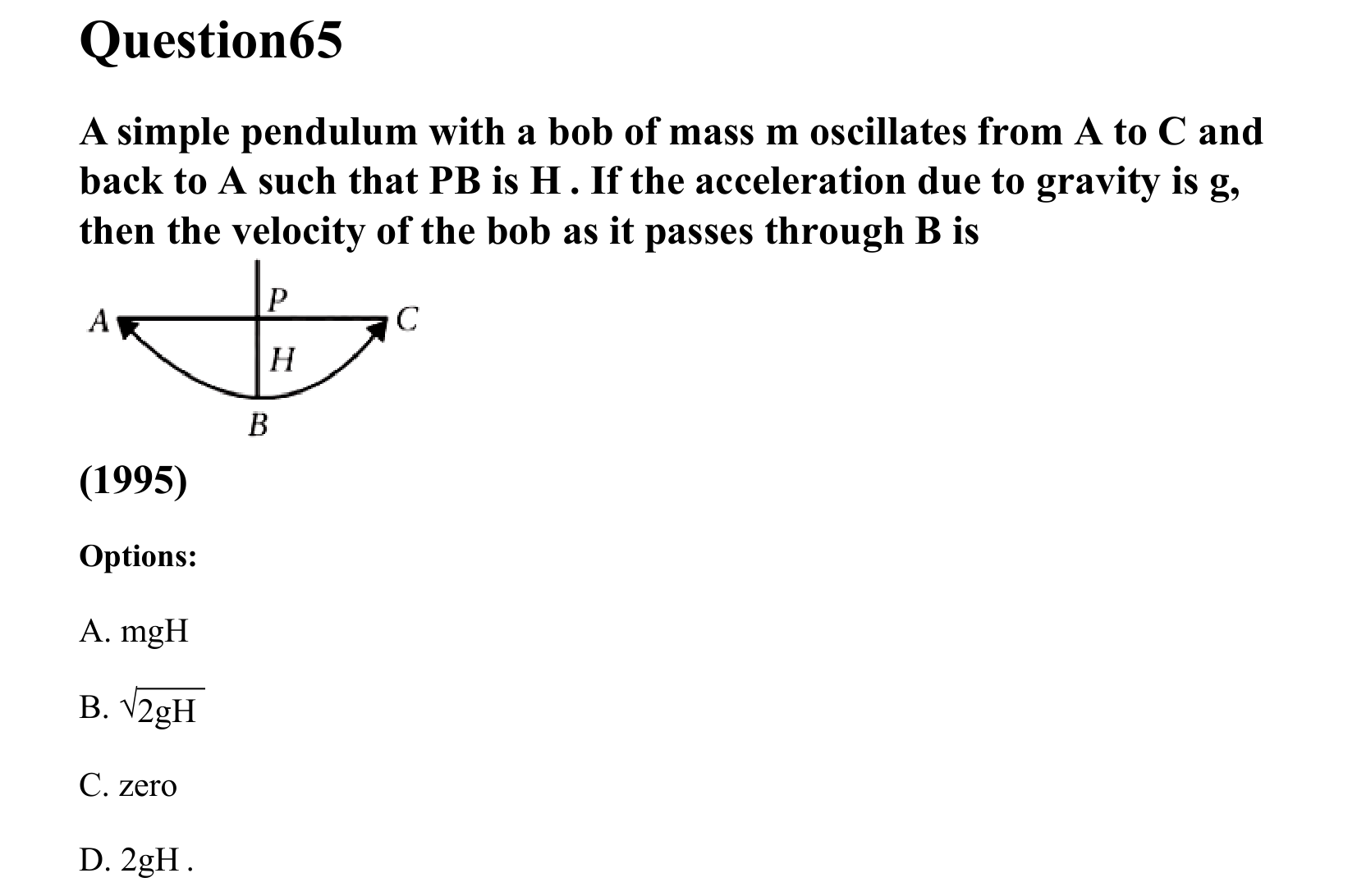 Oscillations question 65