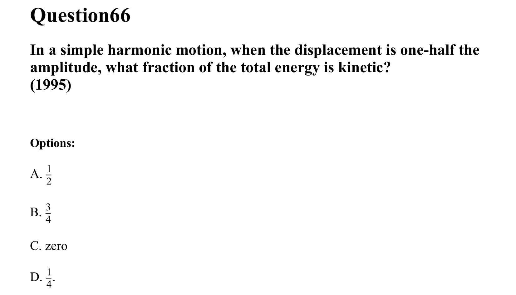Oscillations question 66