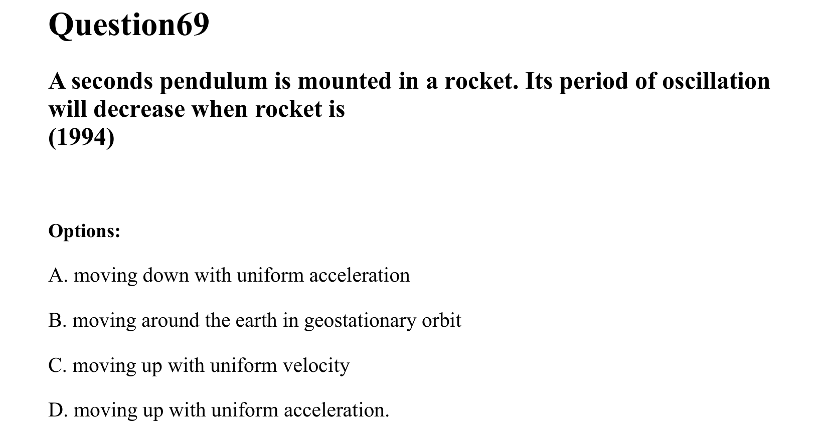 Oscillations question 69