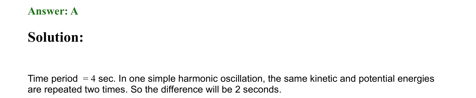 Oscillations solution 70