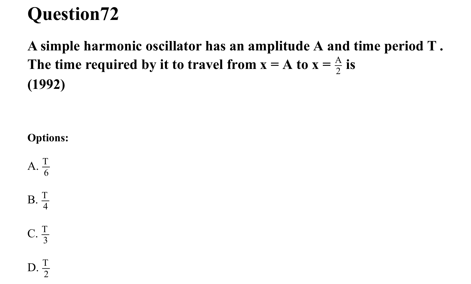 Oscillations question 72