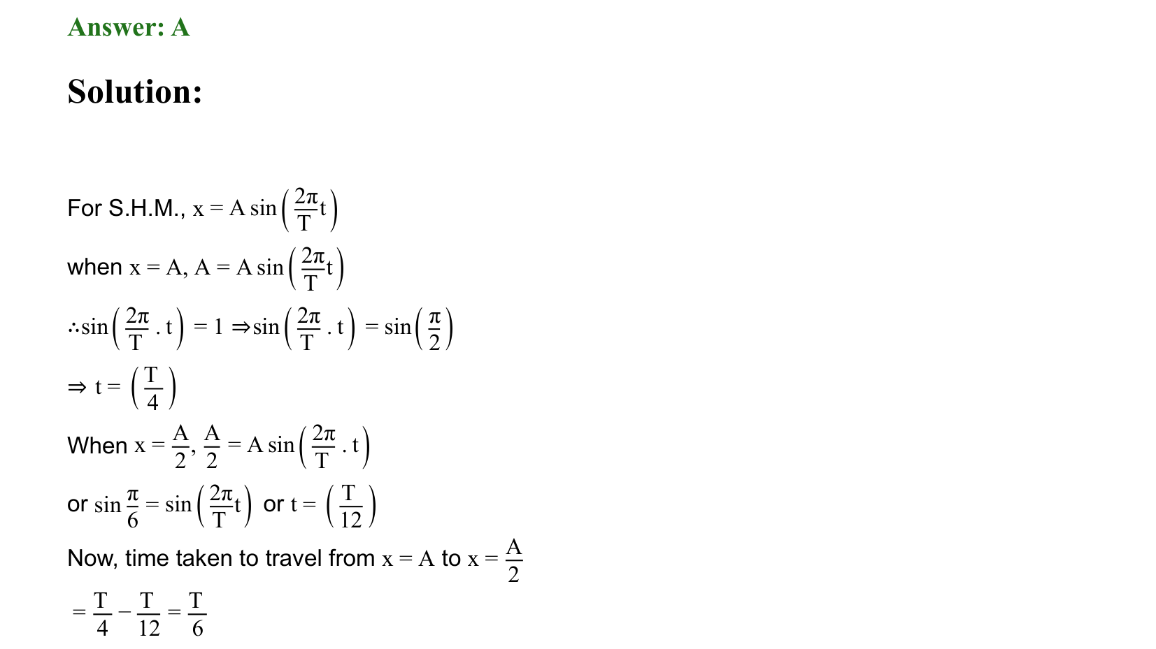 Oscillations solution 72