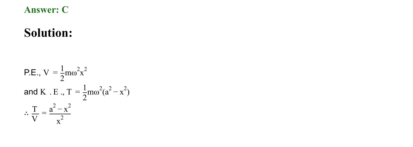 Oscillations solution 76