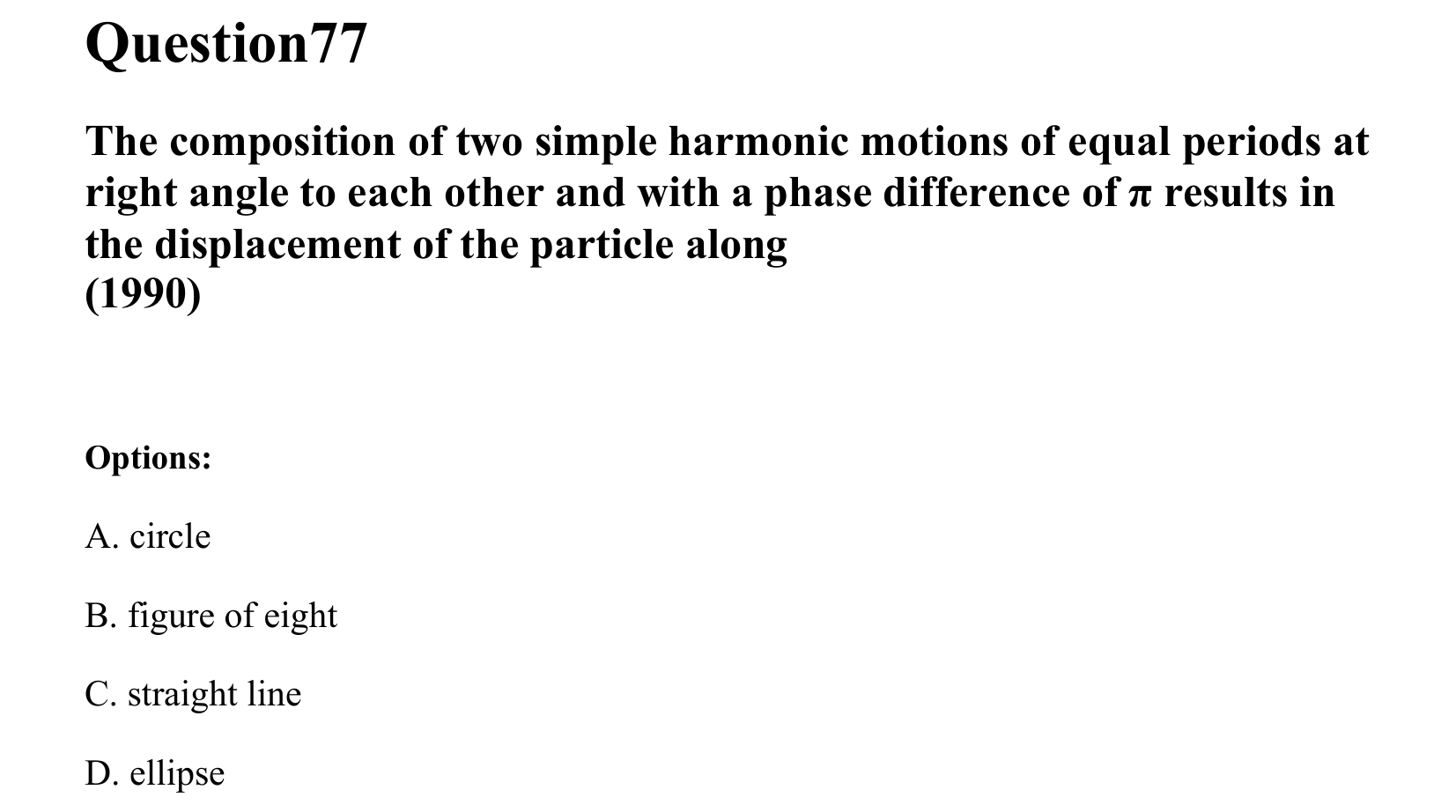 Oscillations question 77