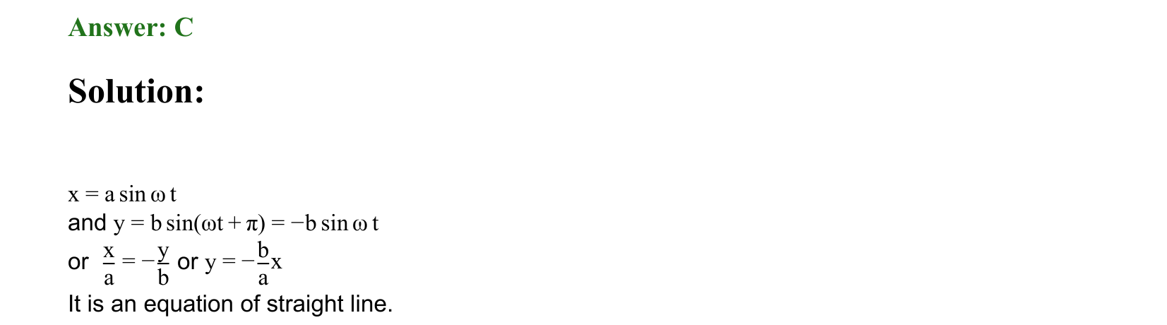 Oscillations solution 77
