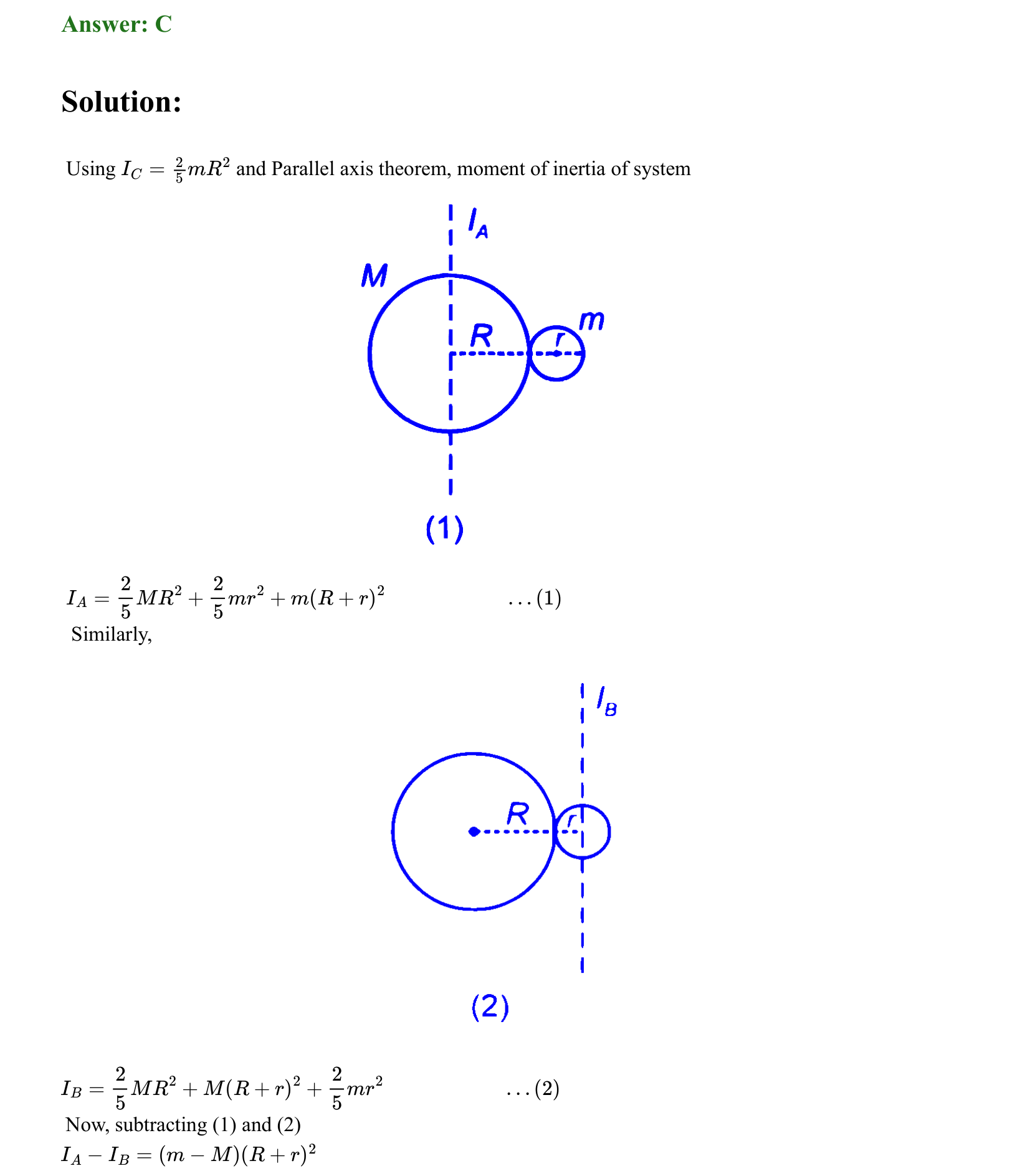 Rotational Motion solution 3