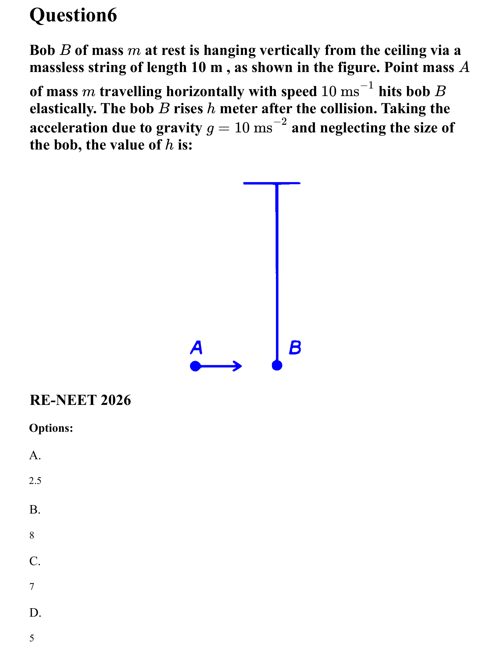 Rotational Motion question 6