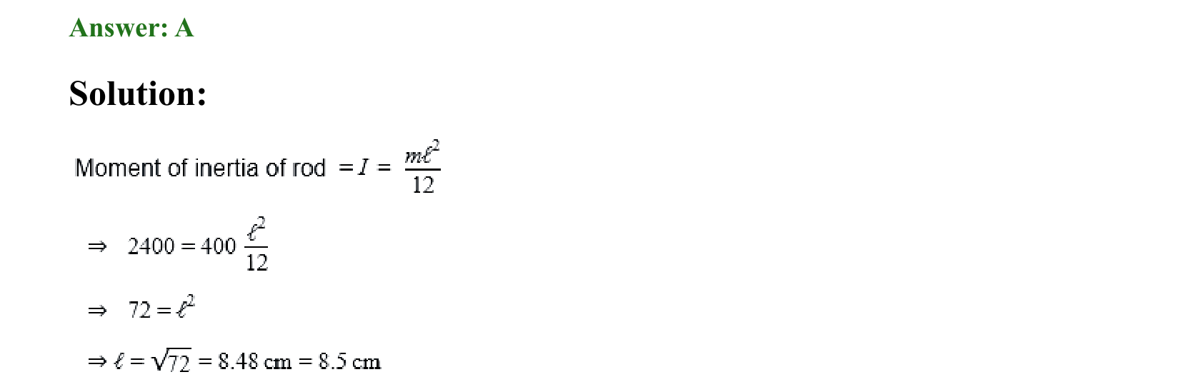 Rotational Motion solution 14