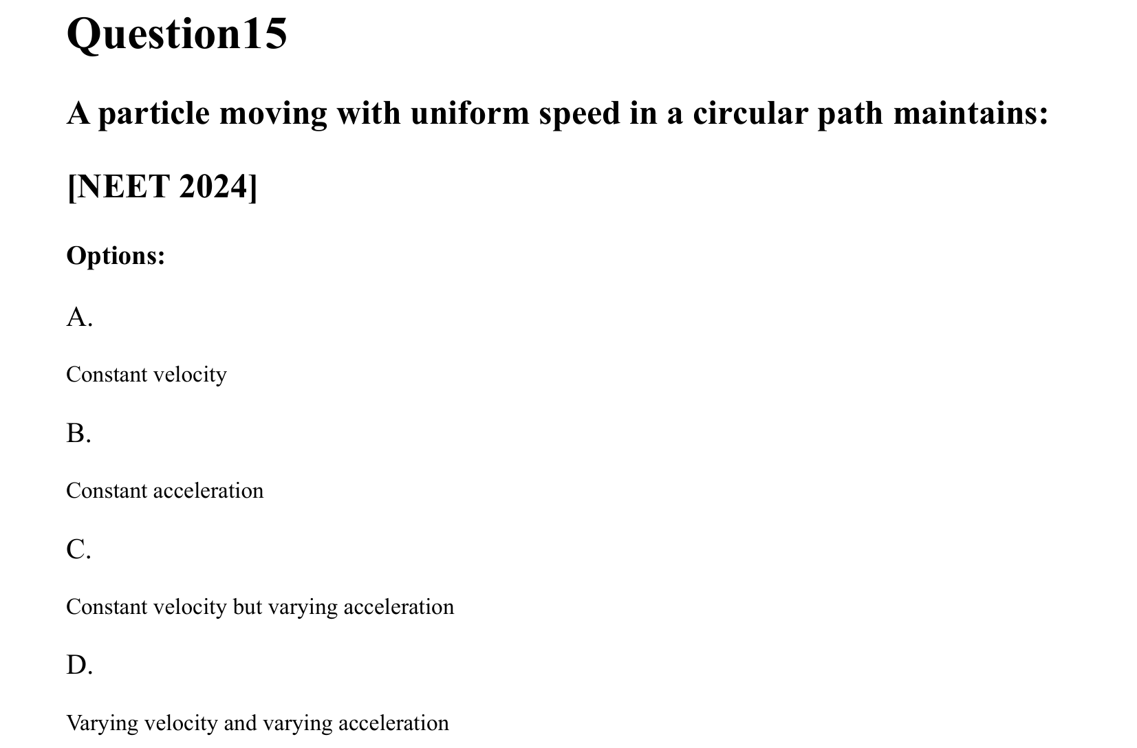 Rotational Motion question 15