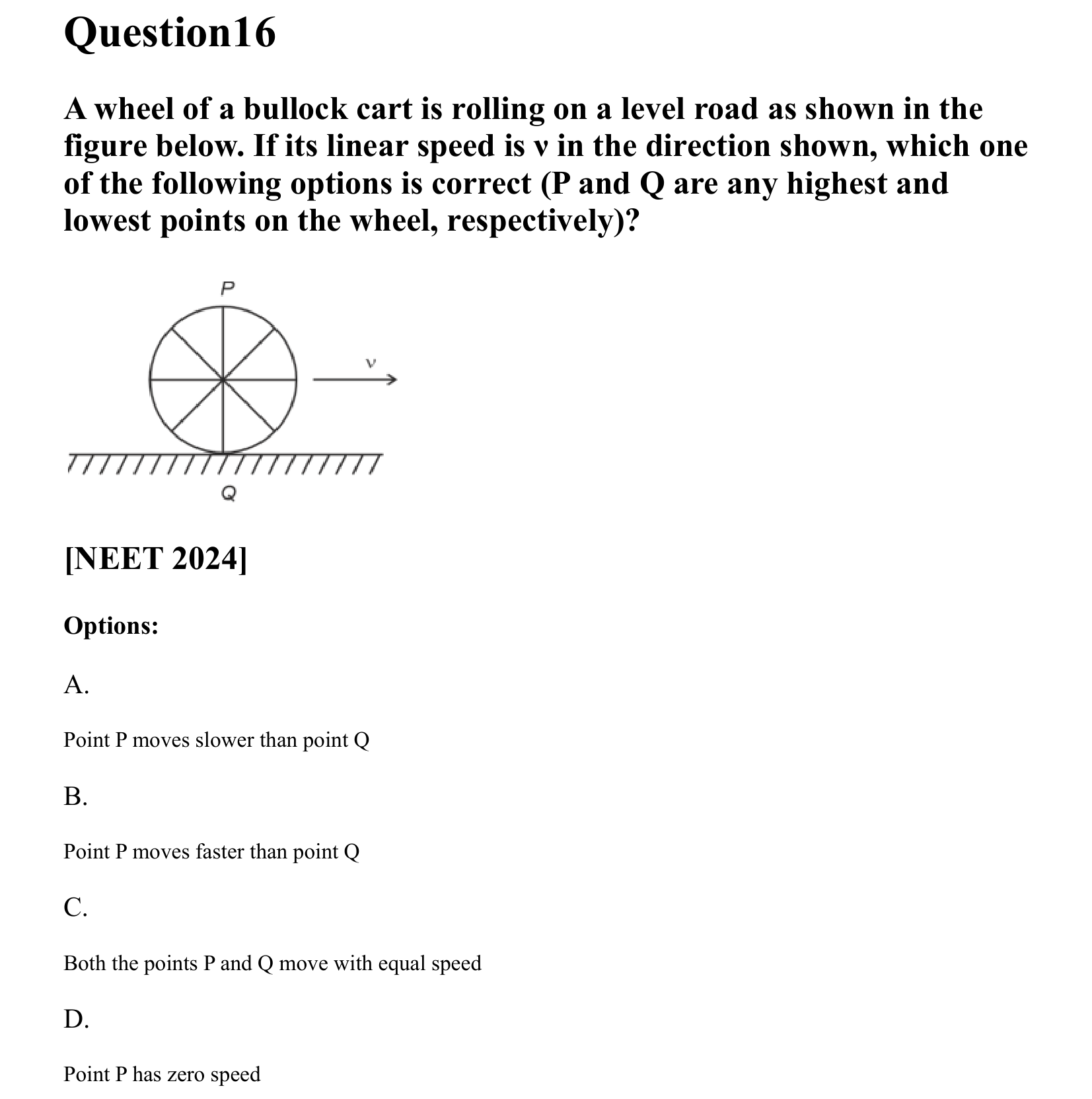 Rotational Motion question 16
