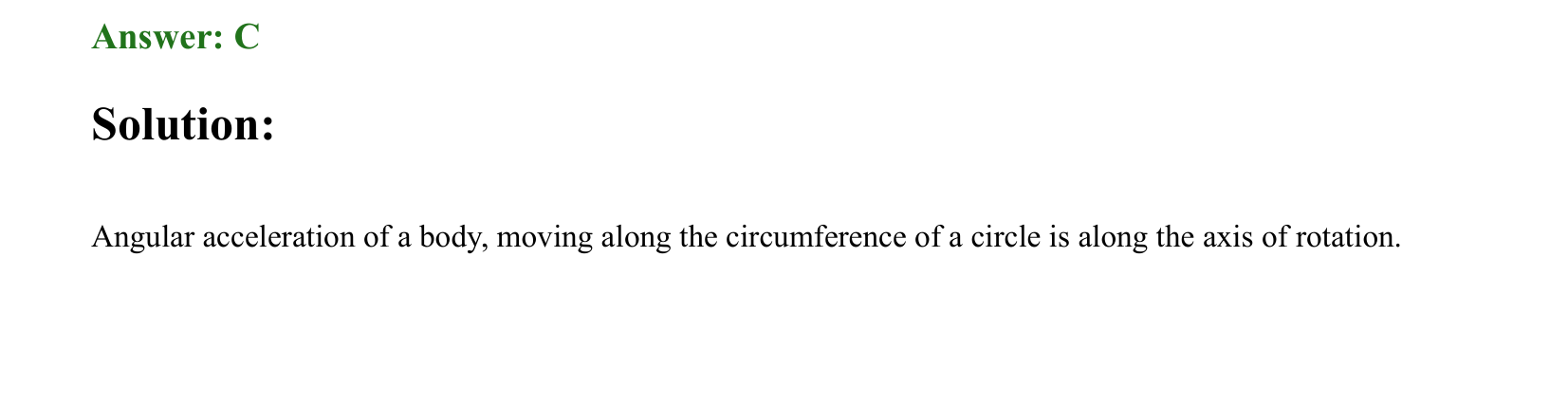 Rotational Motion solution 20