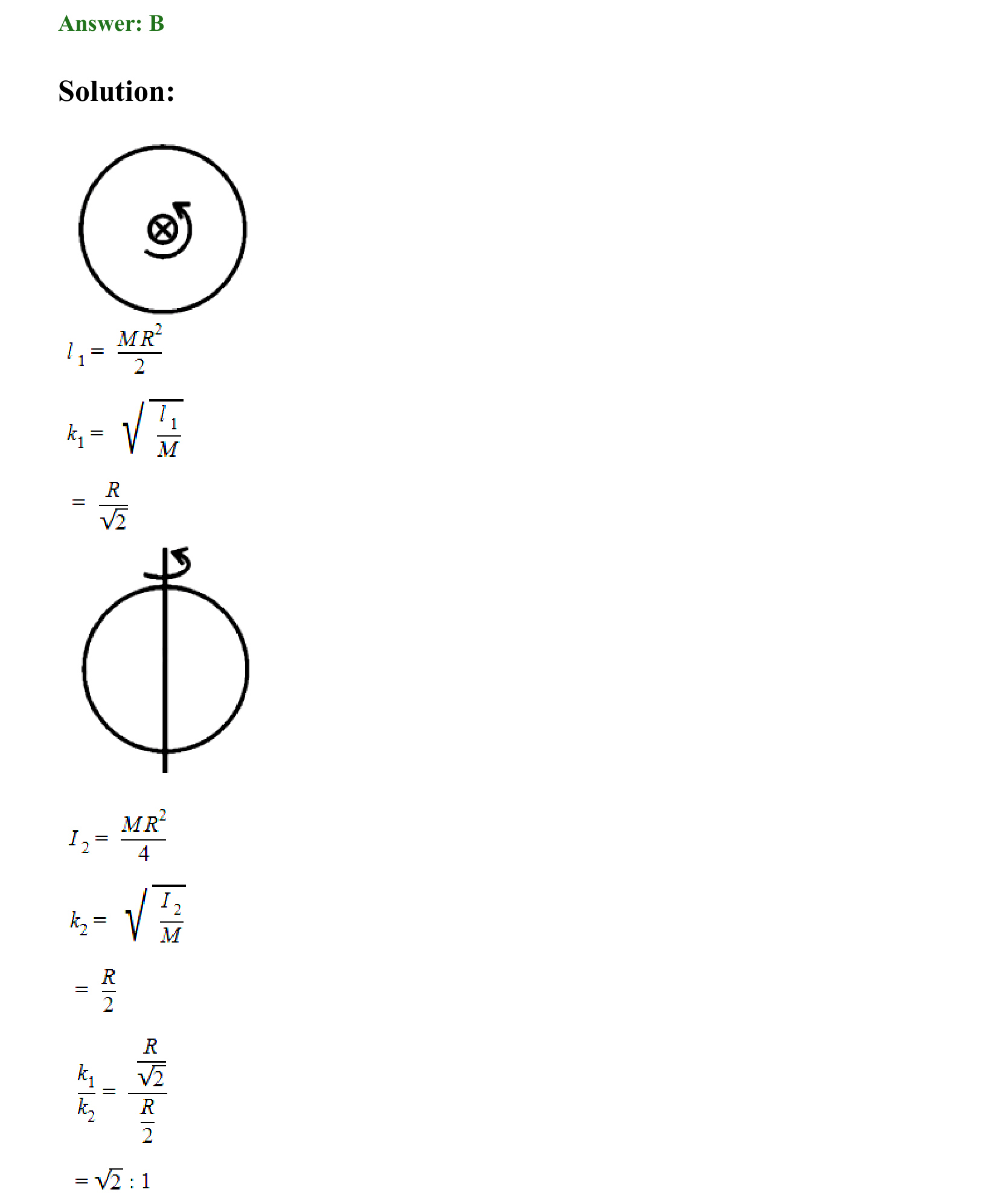 Rotational Motion solution 24