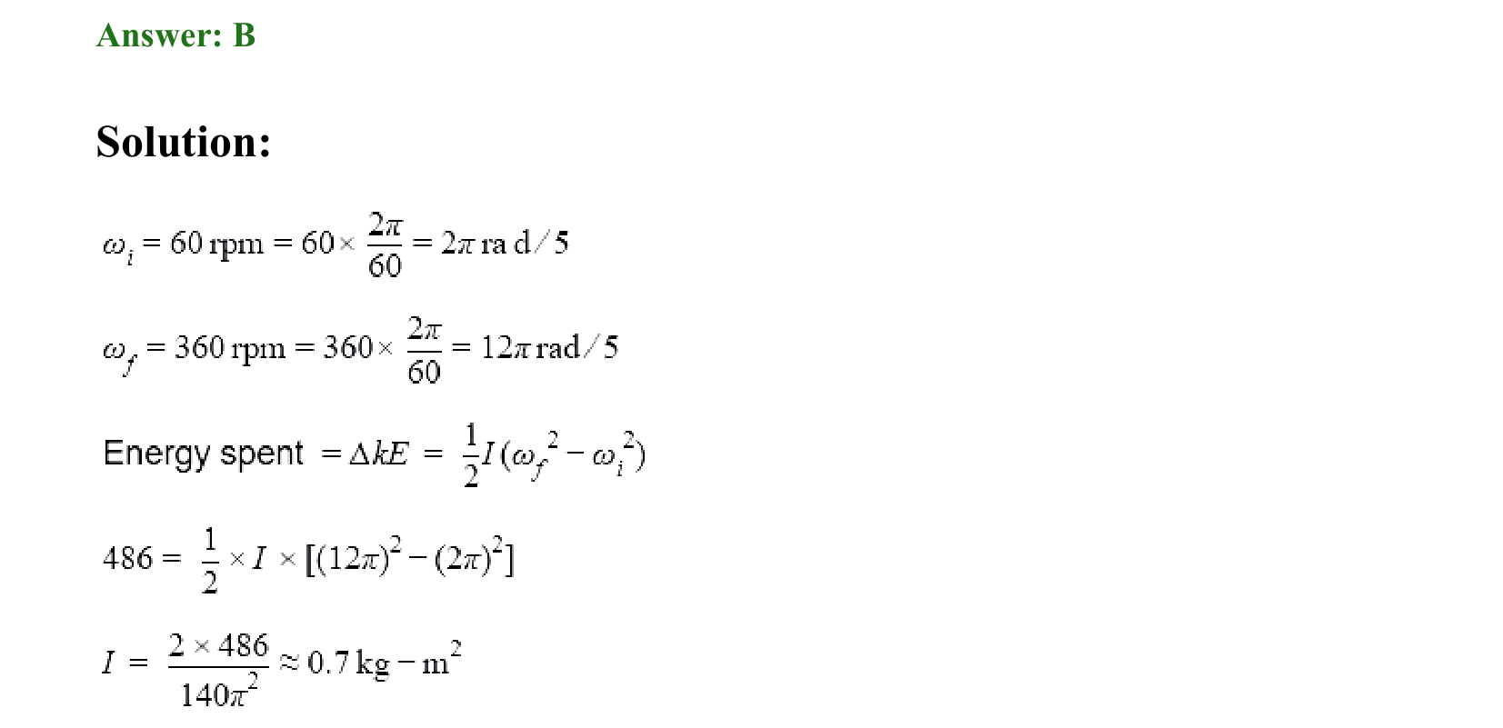 Rotational Motion solution 25
