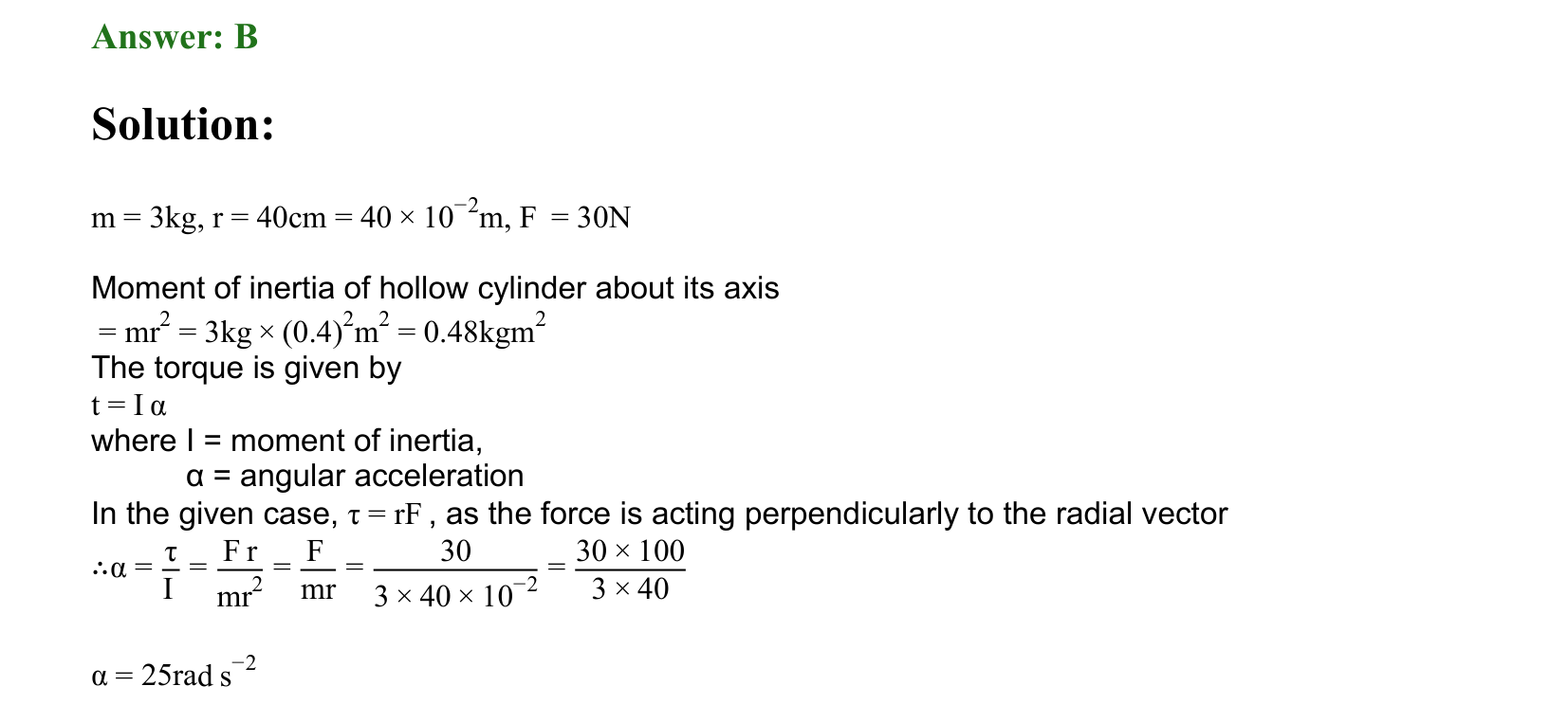 Rotational Motion solution 35