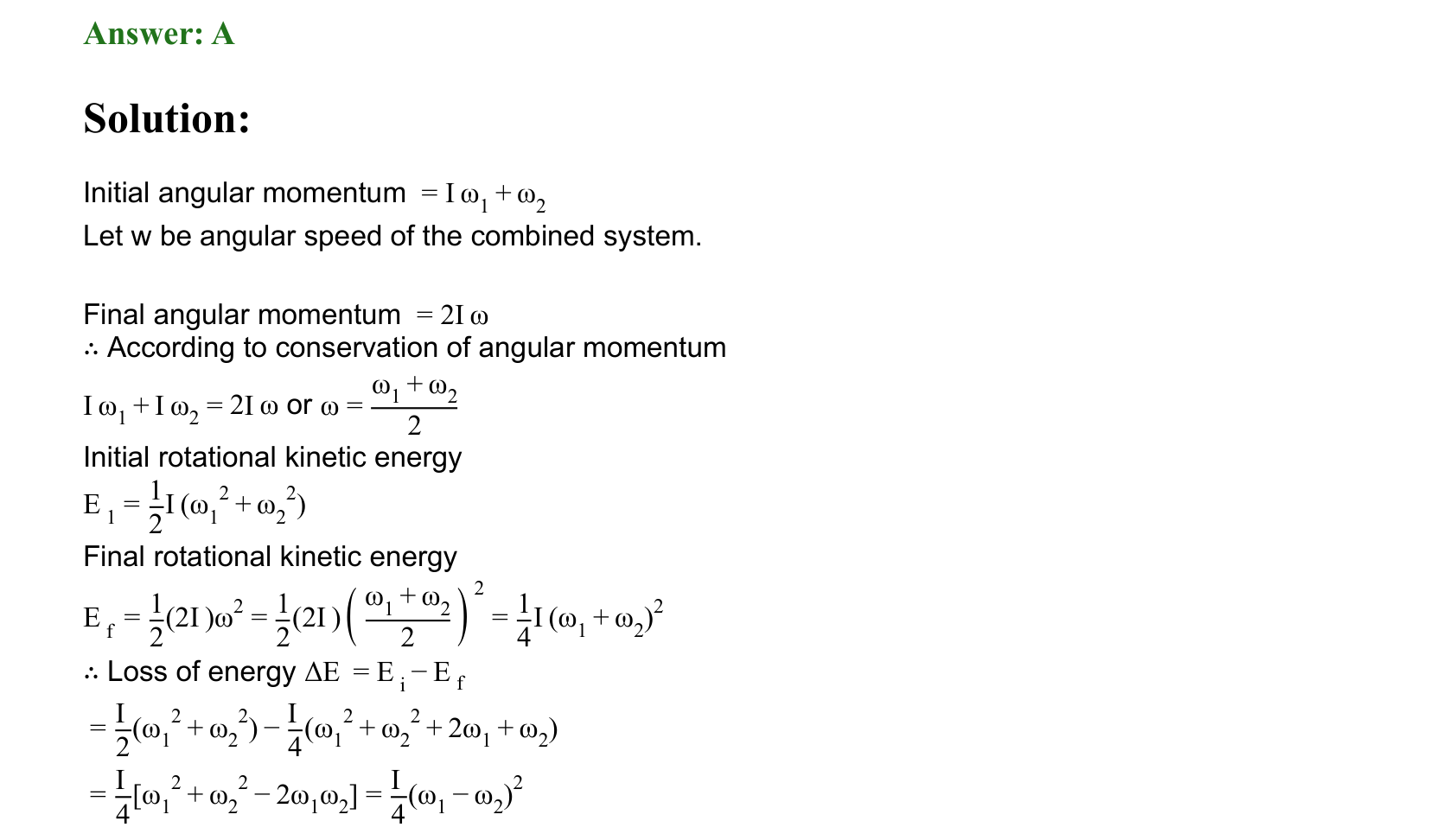 Rotational Motion solution 36