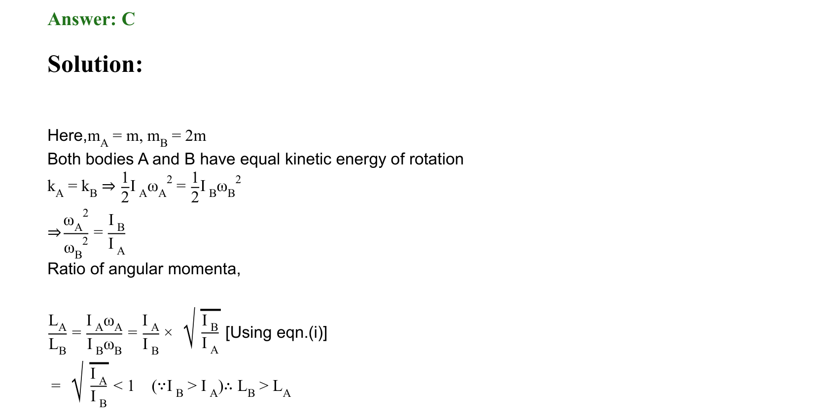 Rotational Motion solution 38