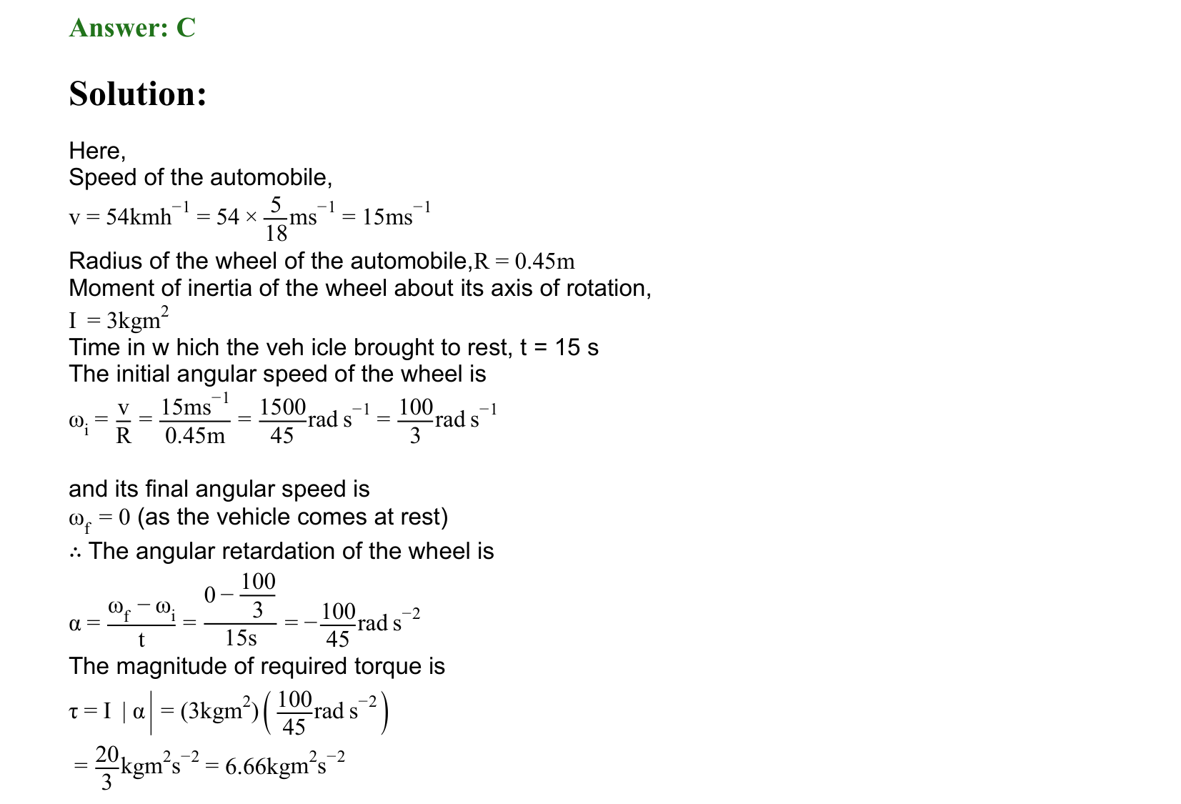 Rotational Motion solution 45
