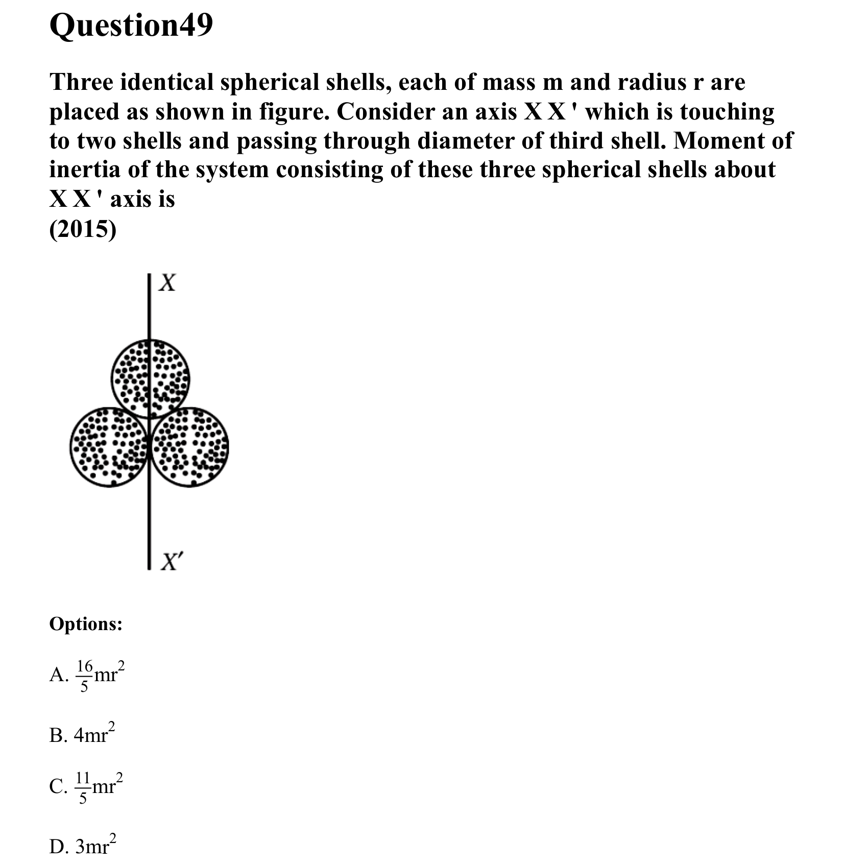 Rotational Motion question 49