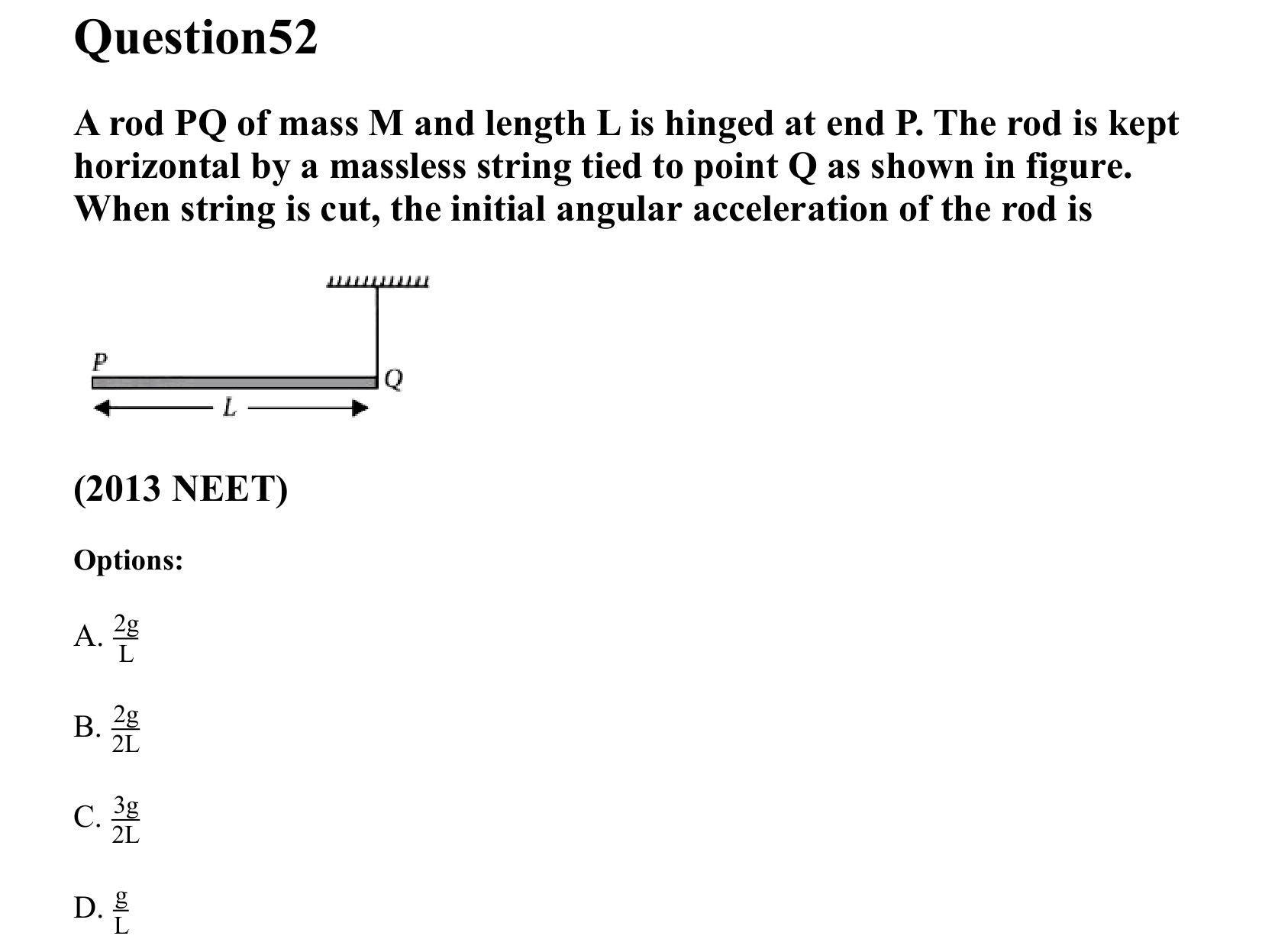 Rotational Motion question 52