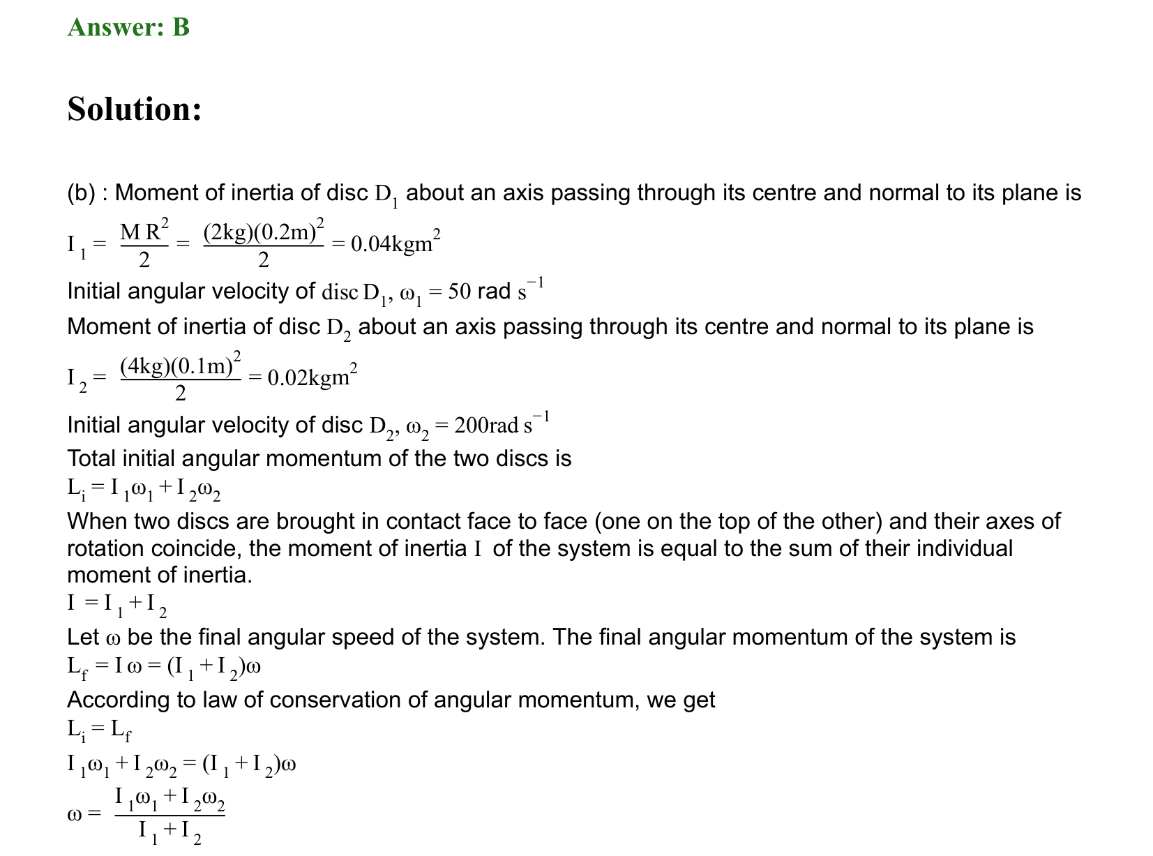 Rotational Motion solution 54
