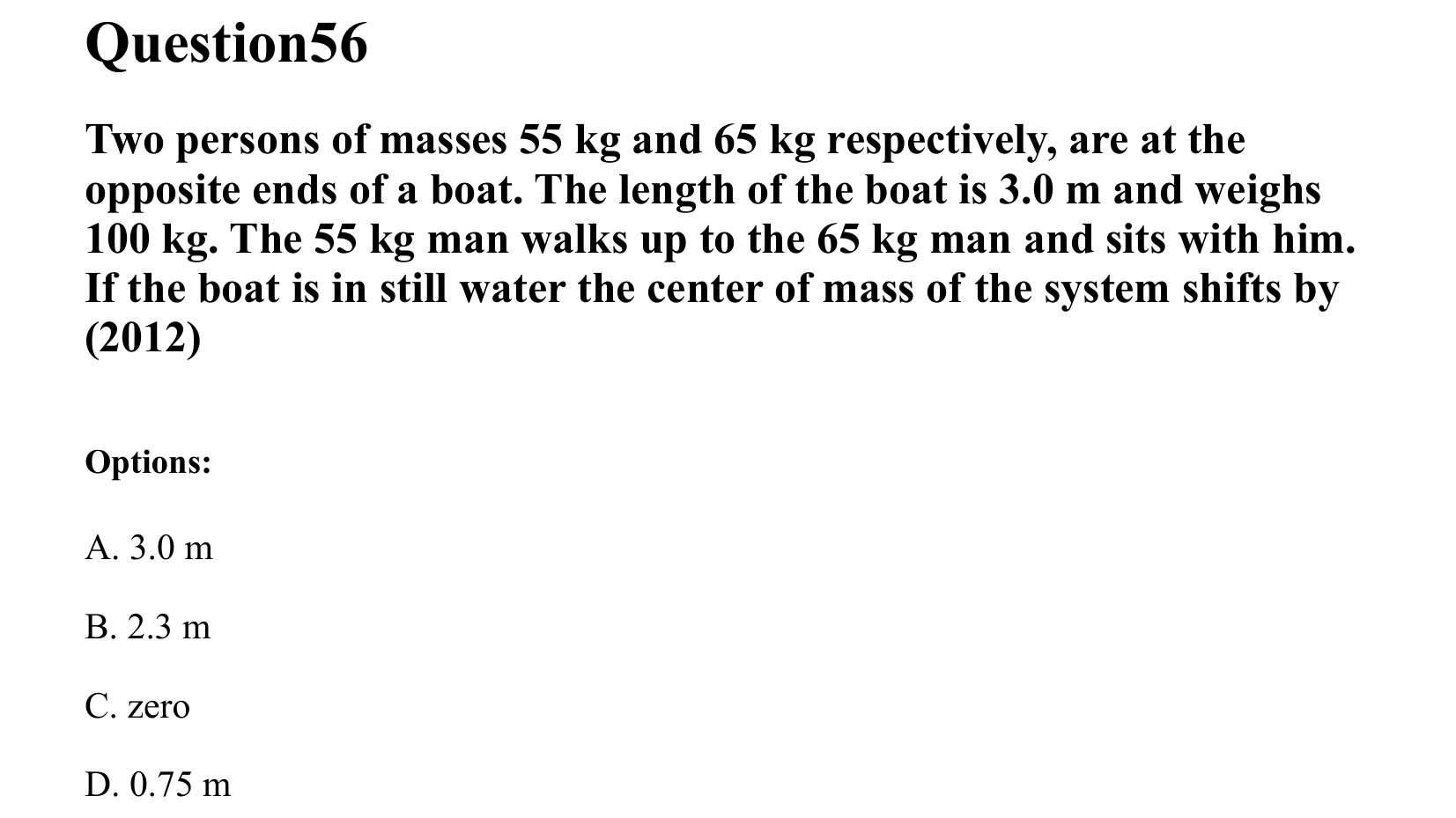 Rotational Motion question 56