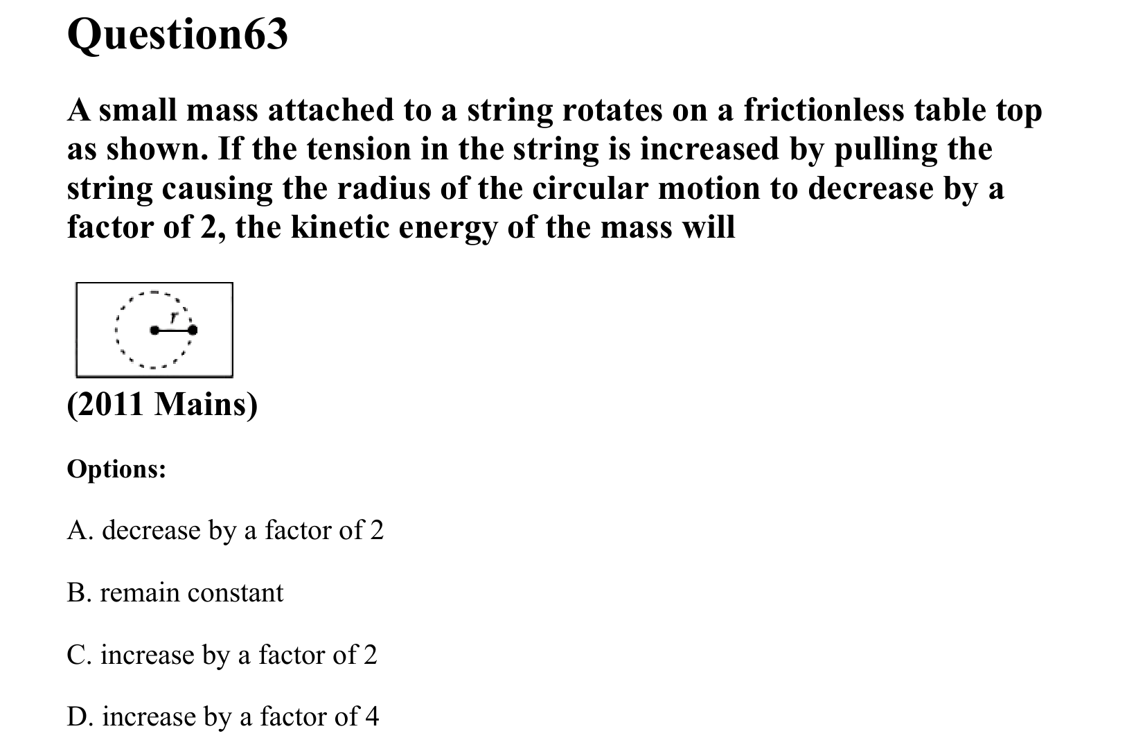 Rotational Motion question 63
