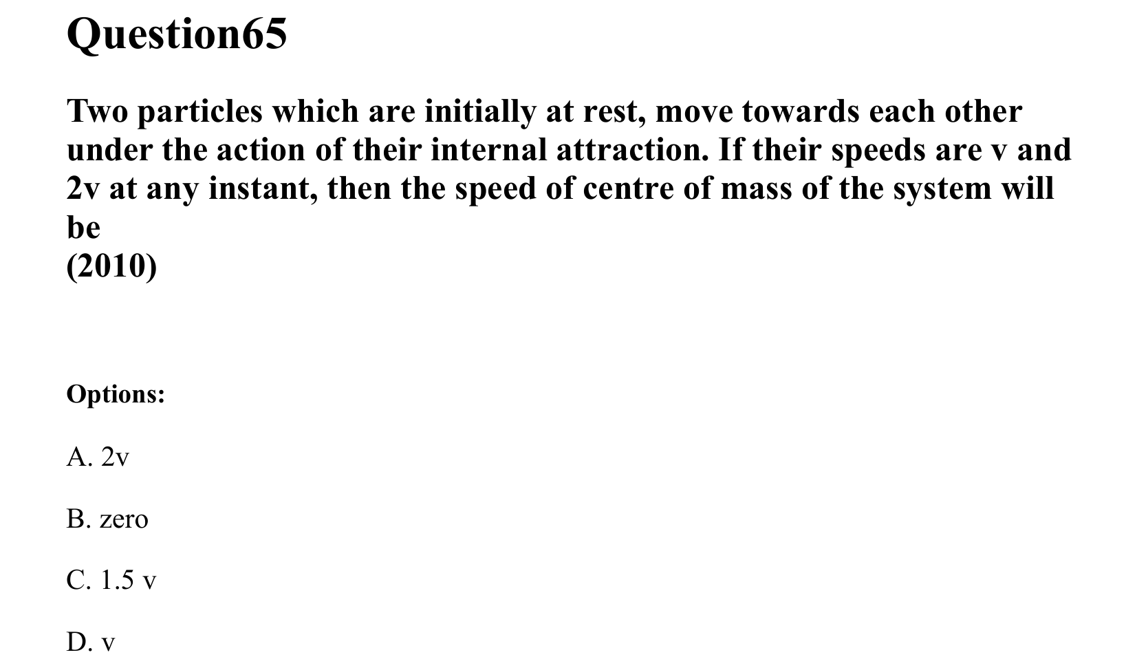 Rotational Motion question 65
