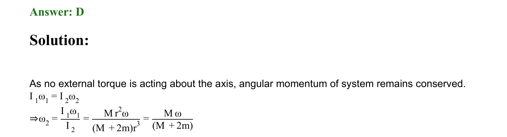 Rotational Motion solution 69