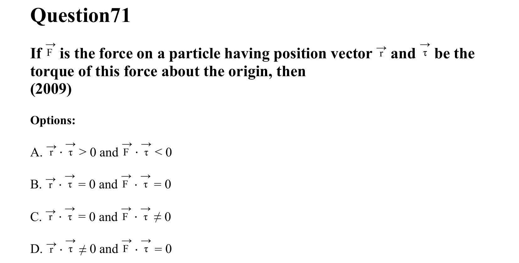 Rotational Motion question 71