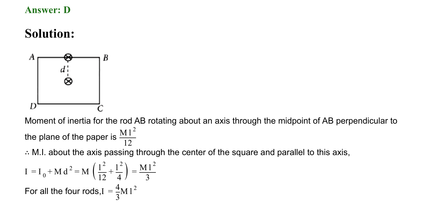Rotational Motion solution 72