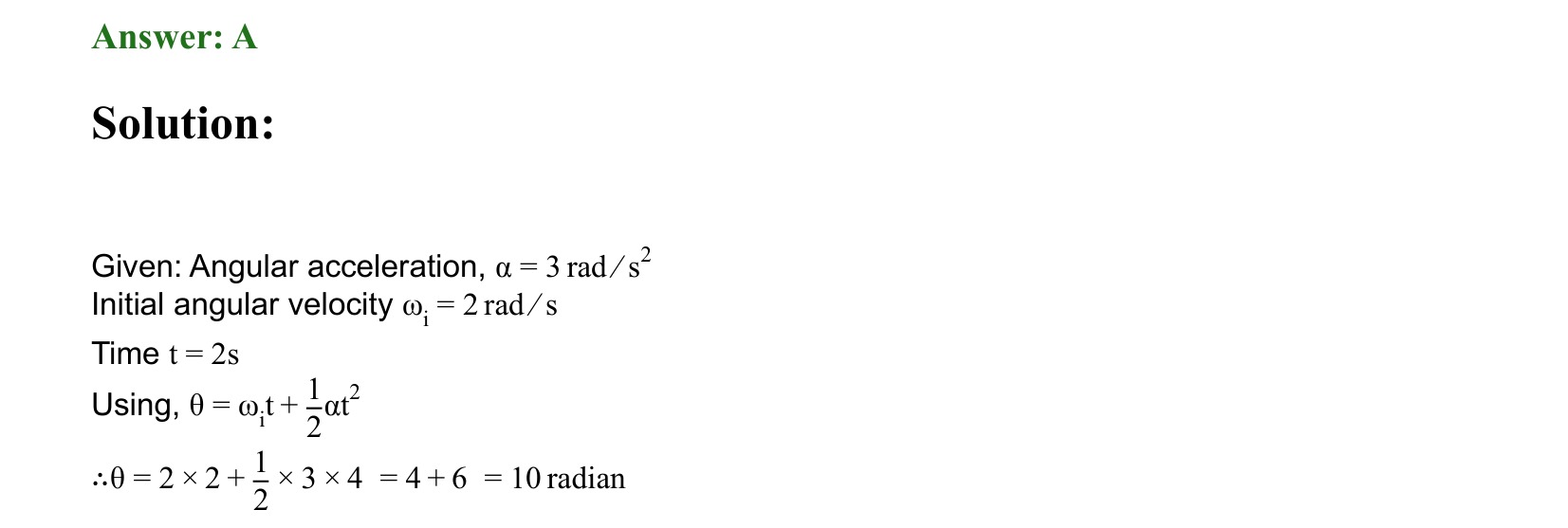 Rotational Motion solution 78