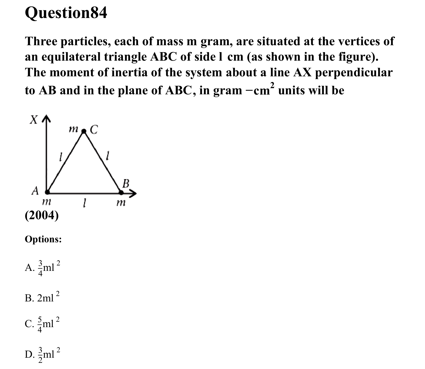 Rotational Motion question 84