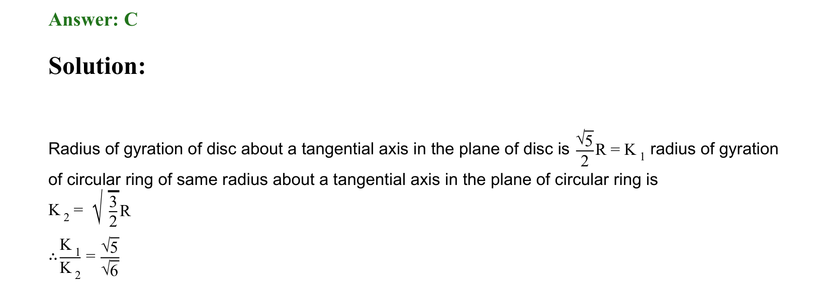 Rotational Motion solution 88