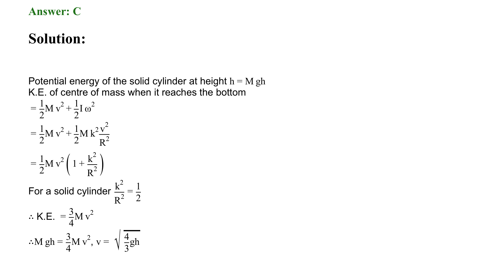 Rotational Motion solution 91