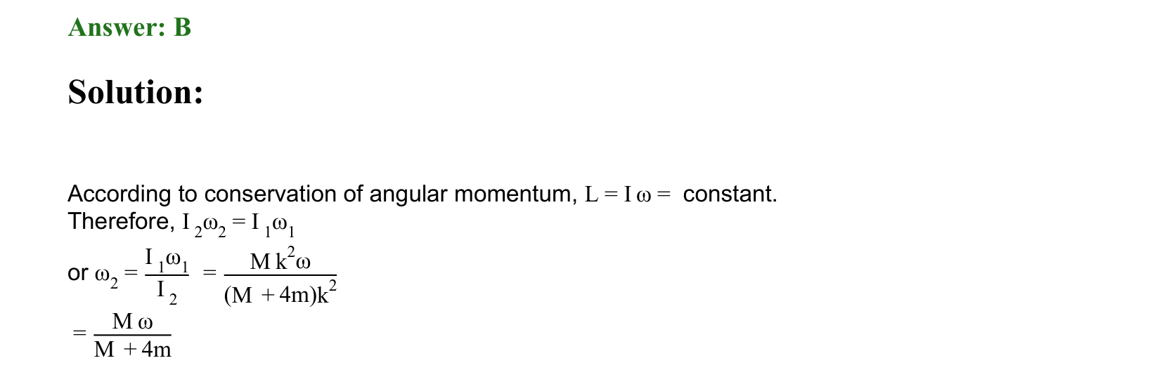 Rotational Motion solution 92