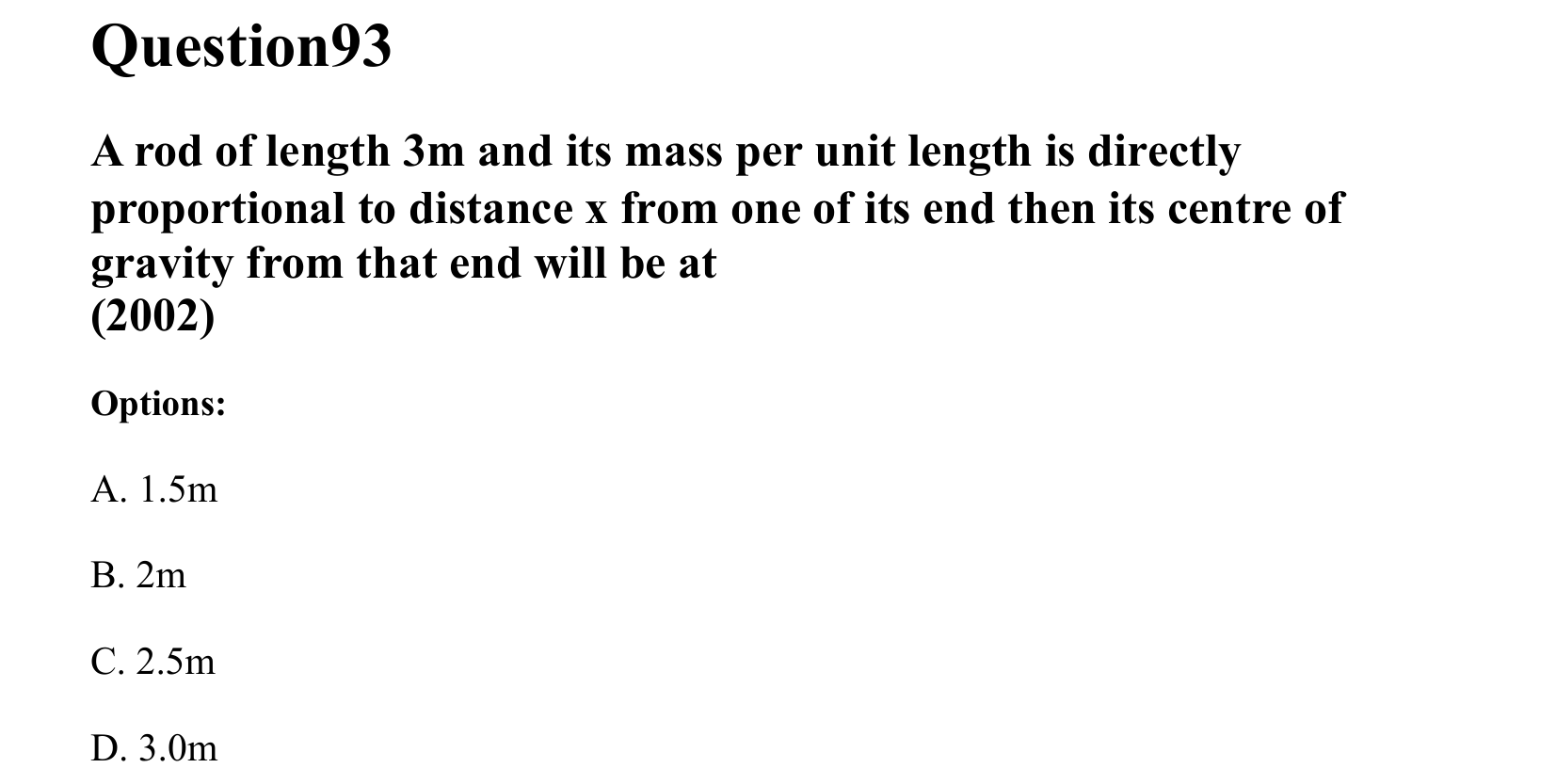 Rotational Motion question 93