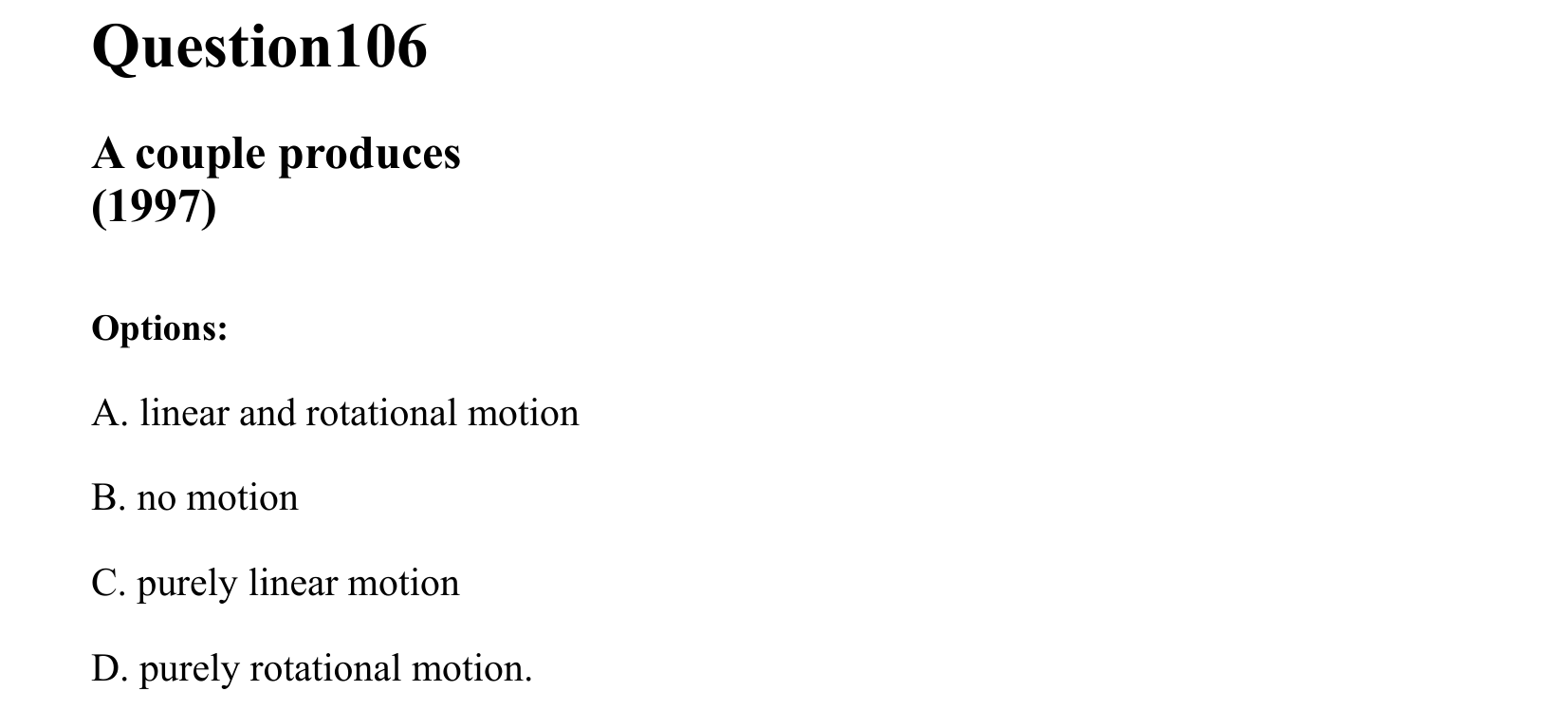 Rotational Motion question 106