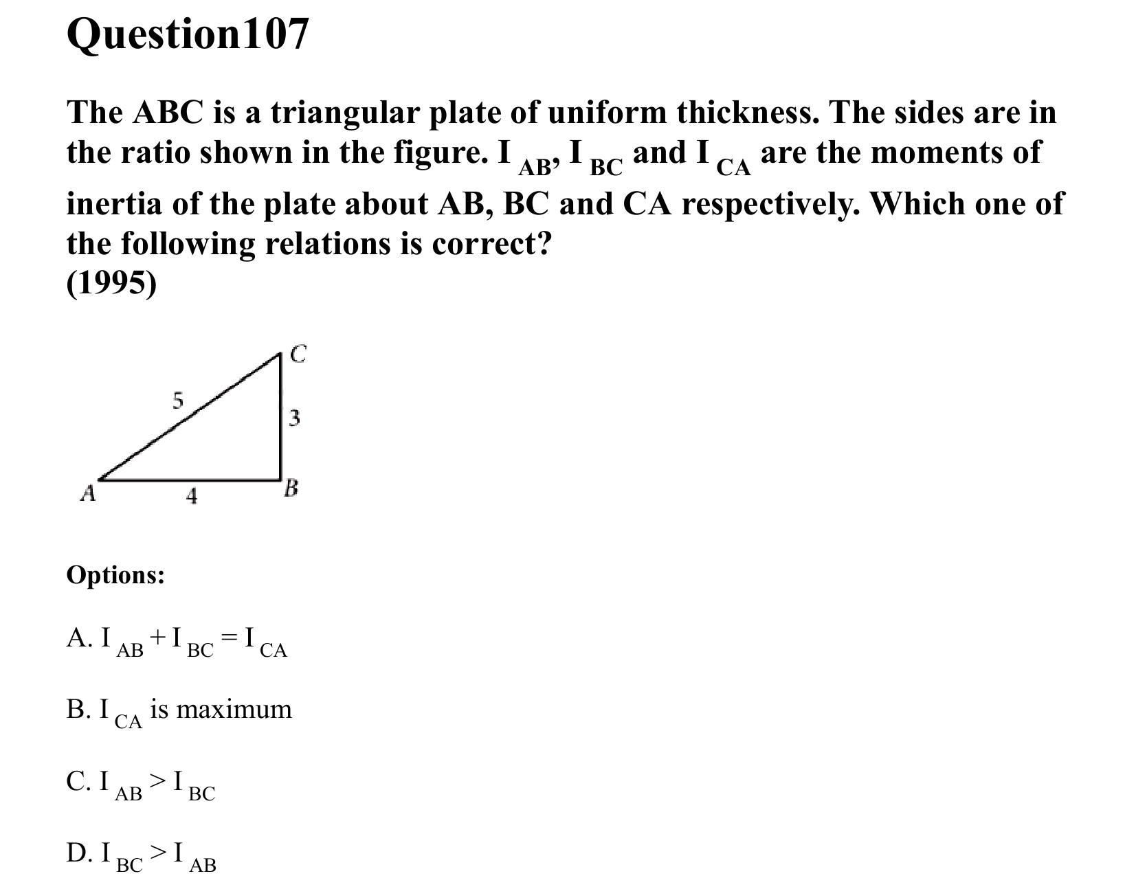 Rotational Motion question 107