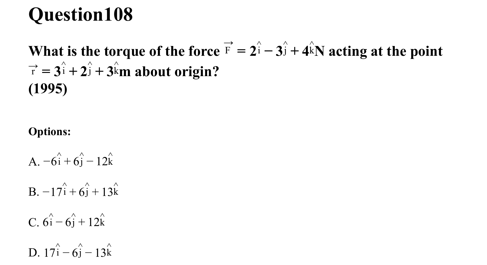 Rotational Motion question 108