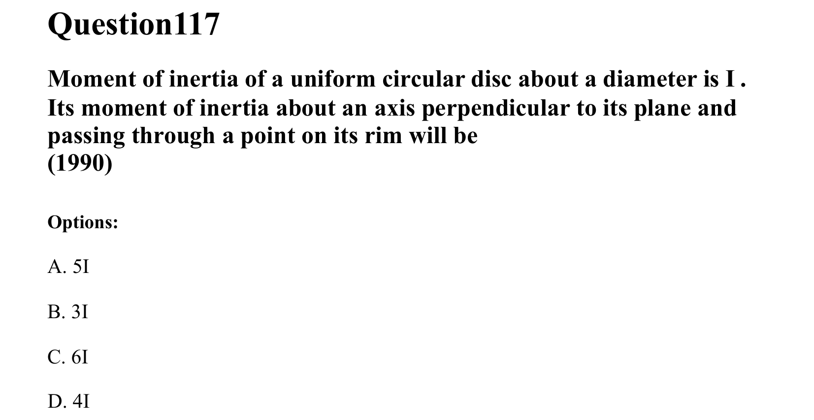 Rotational Motion question 117