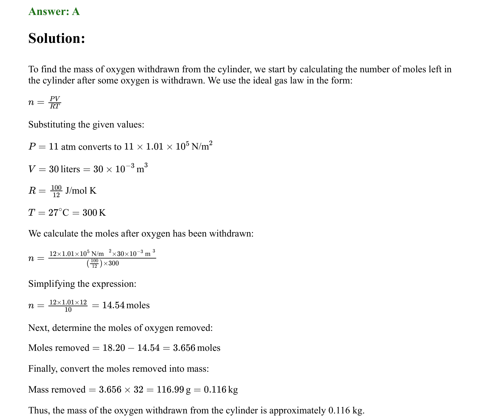 Thermal Properties Thermodynamics and Kinetic Theory solution 2