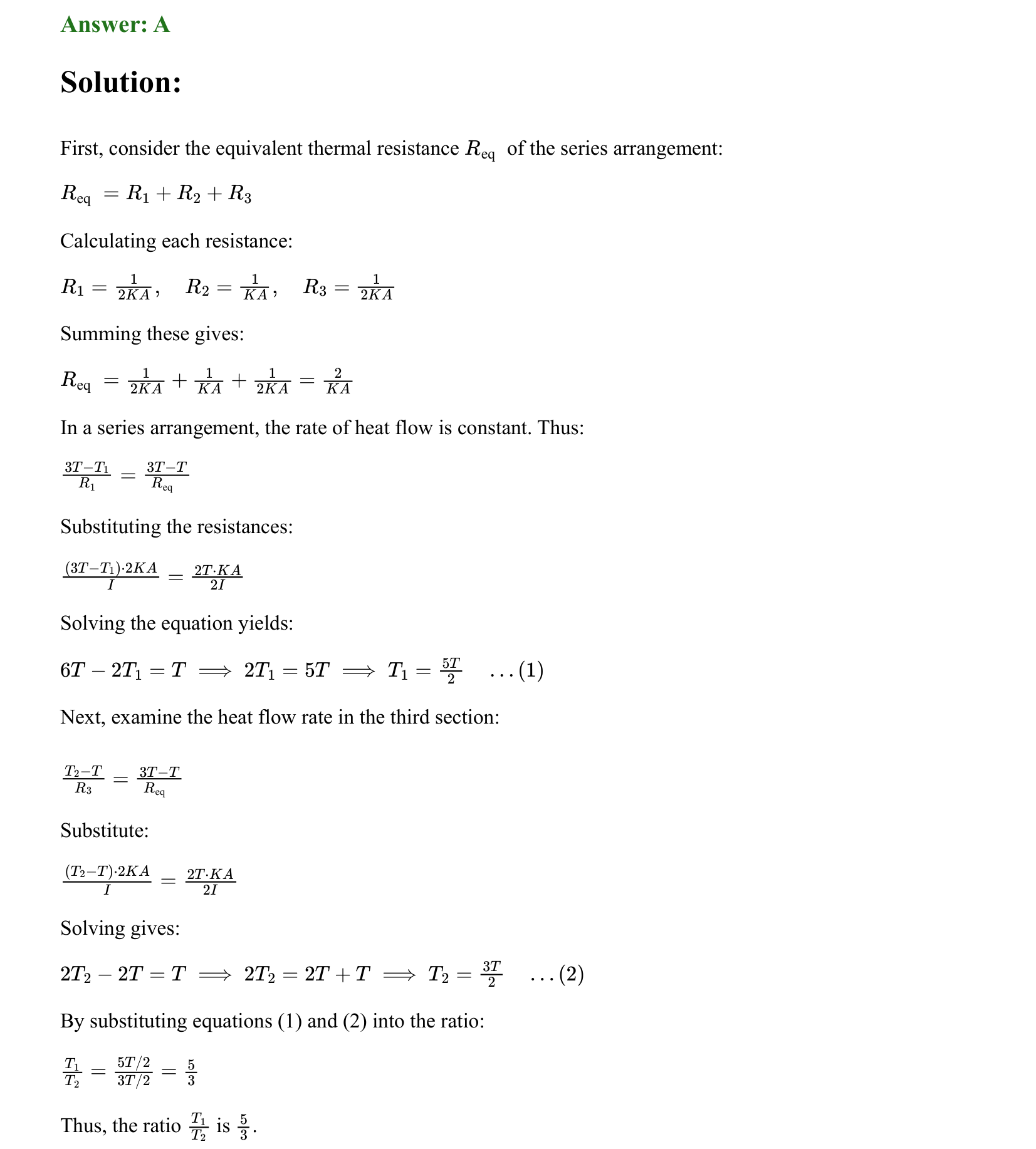 Thermal Properties Thermodynamics and Kinetic Theory solution 4