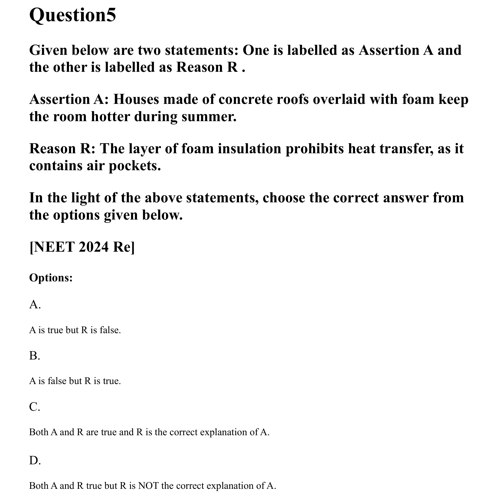 Thermal Properties Thermodynamics and Kinetic Theory question 5