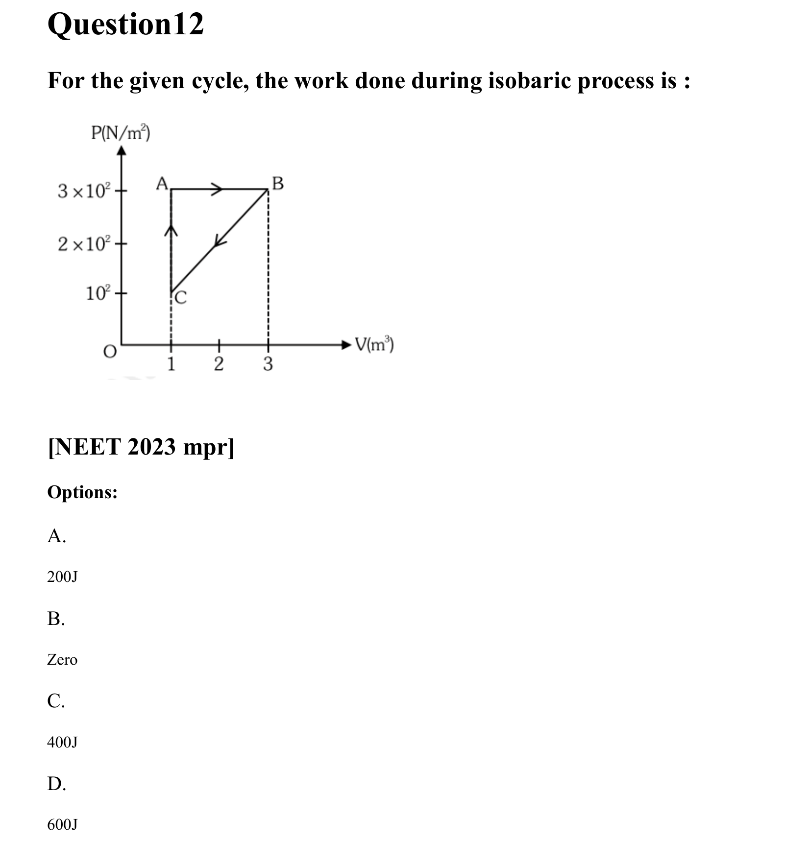 Thermal Properties Thermodynamics and Kinetic Theory question 12