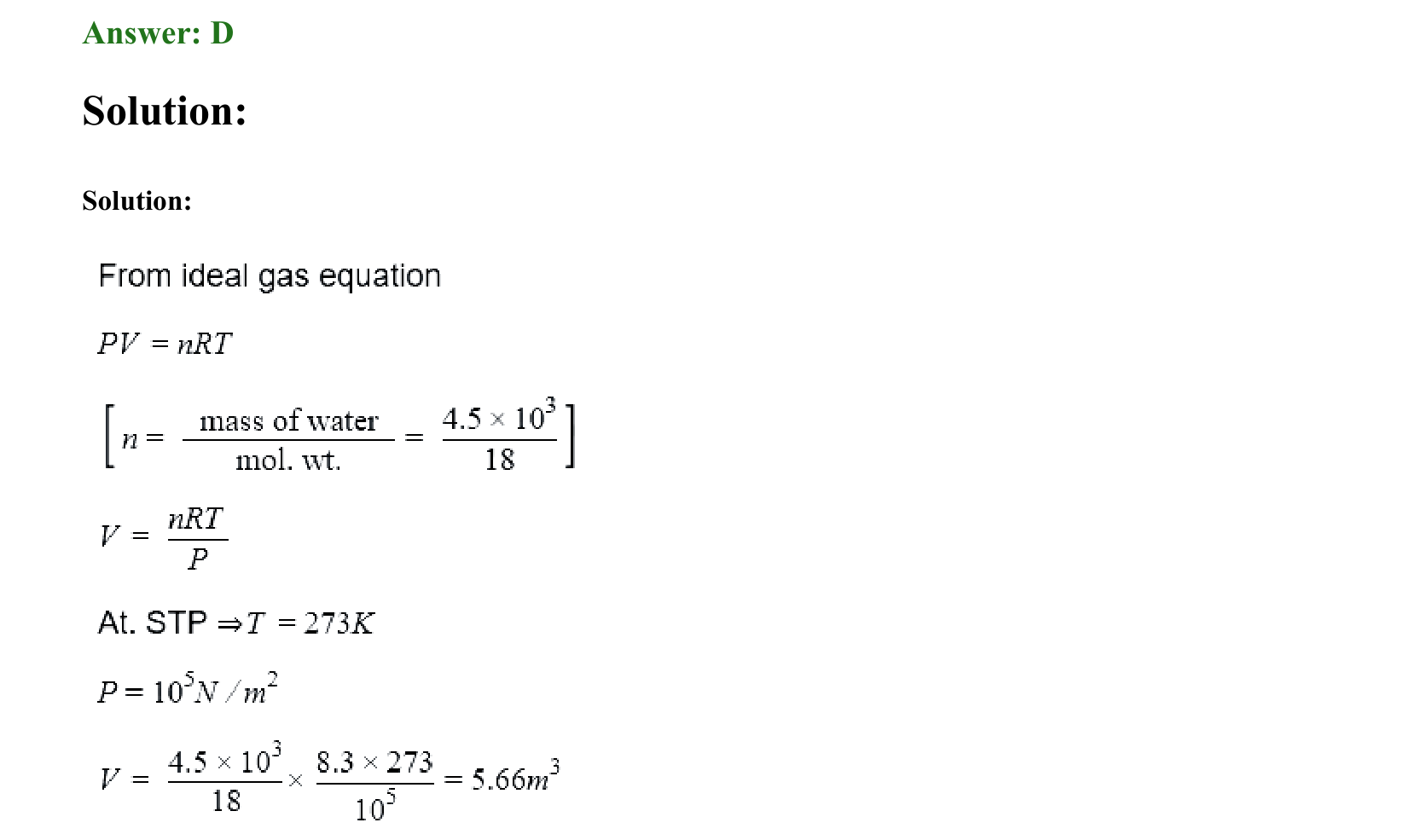 Thermal Properties Thermodynamics and Kinetic Theory solution 15