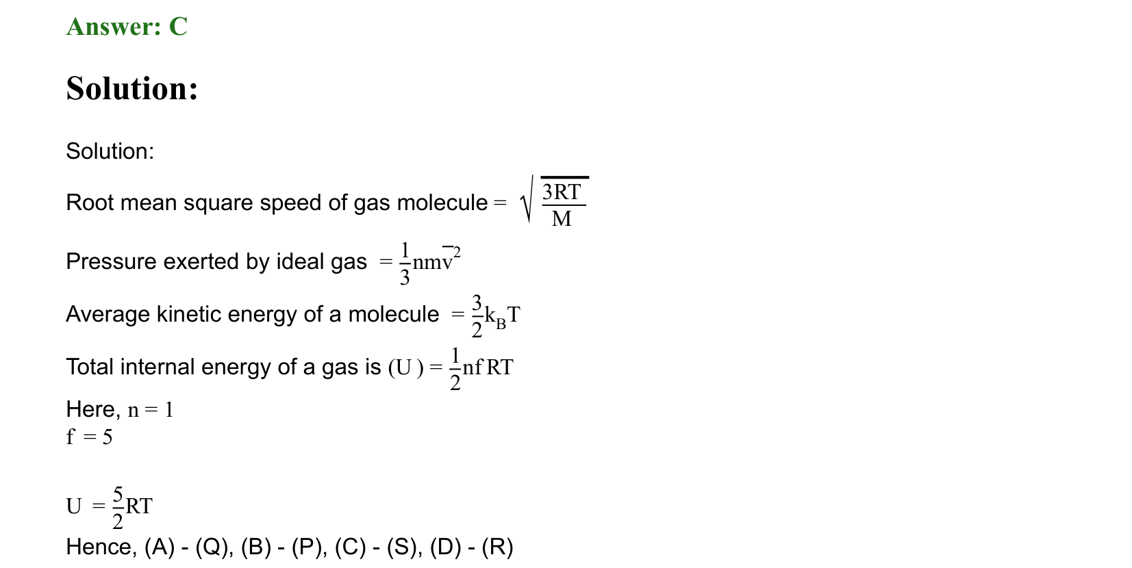 Thermal Properties Thermodynamics and Kinetic Theory solution 20