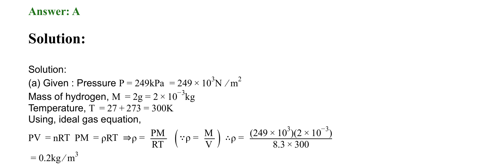 Thermal Properties Thermodynamics and Kinetic Theory solution 21