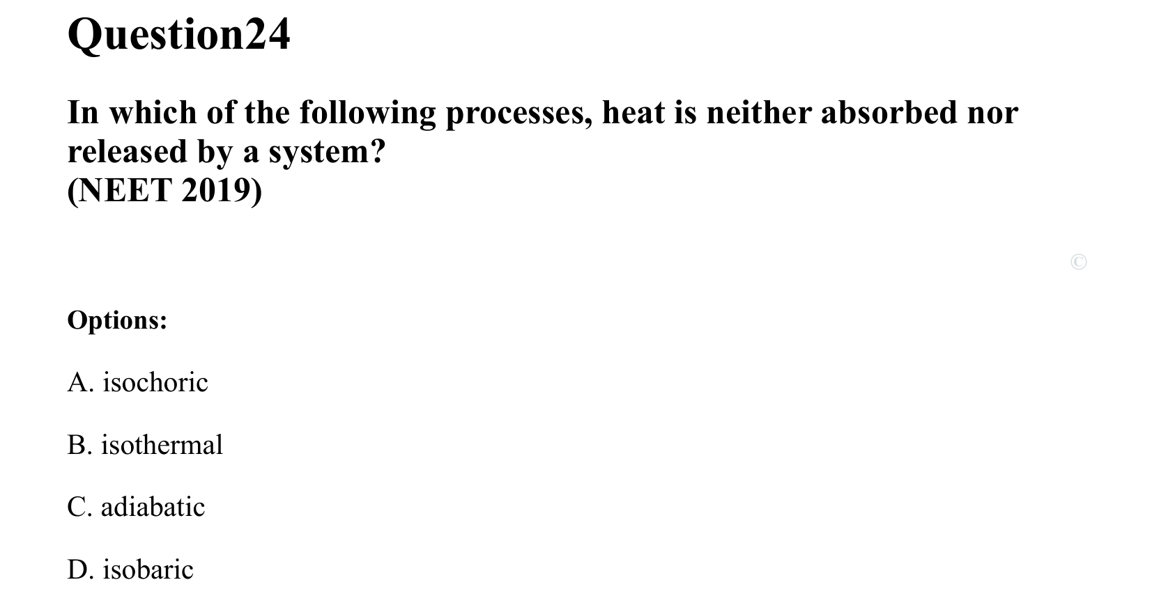 Thermal Properties Thermodynamics and Kinetic Theory question 24