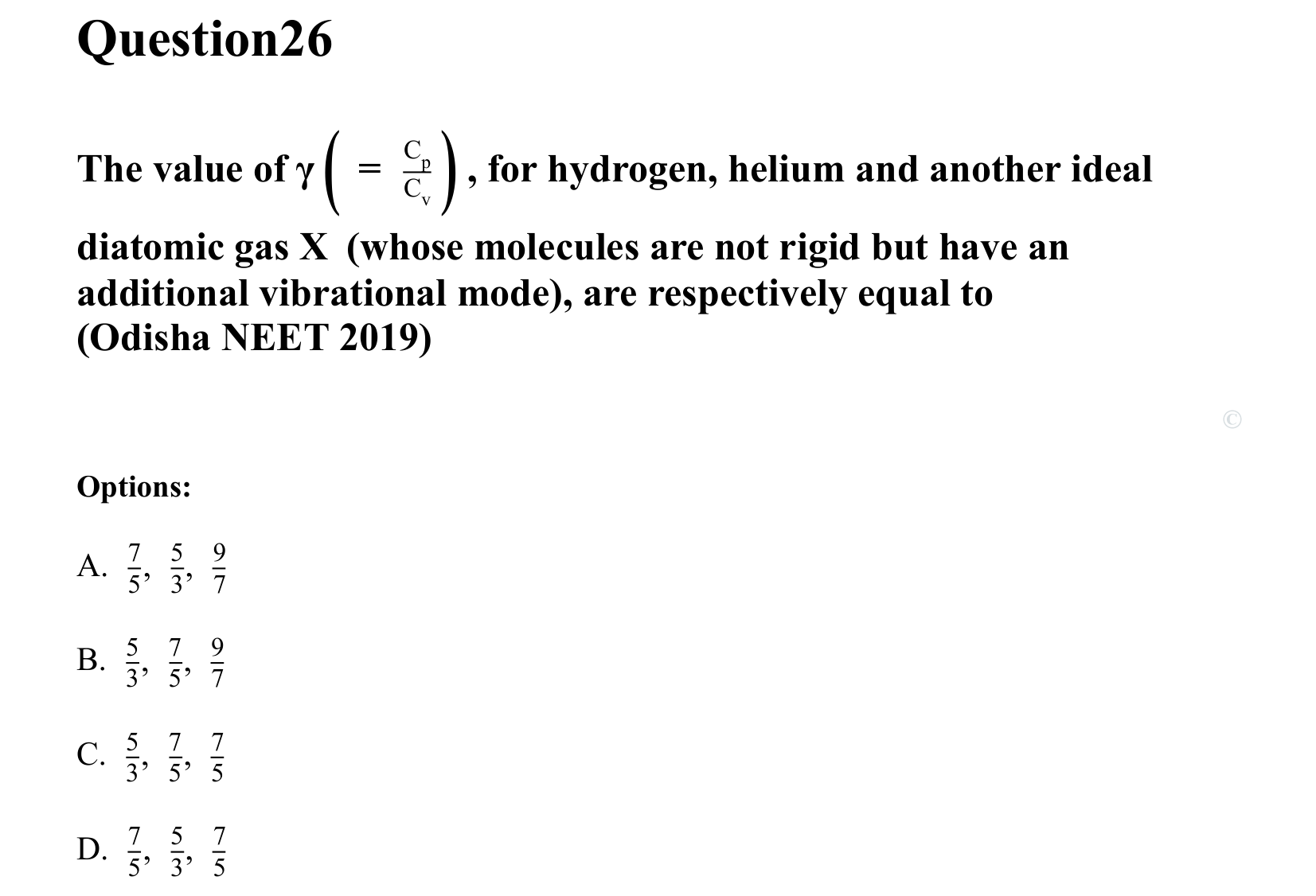 Thermal Properties Thermodynamics and Kinetic Theory question 26